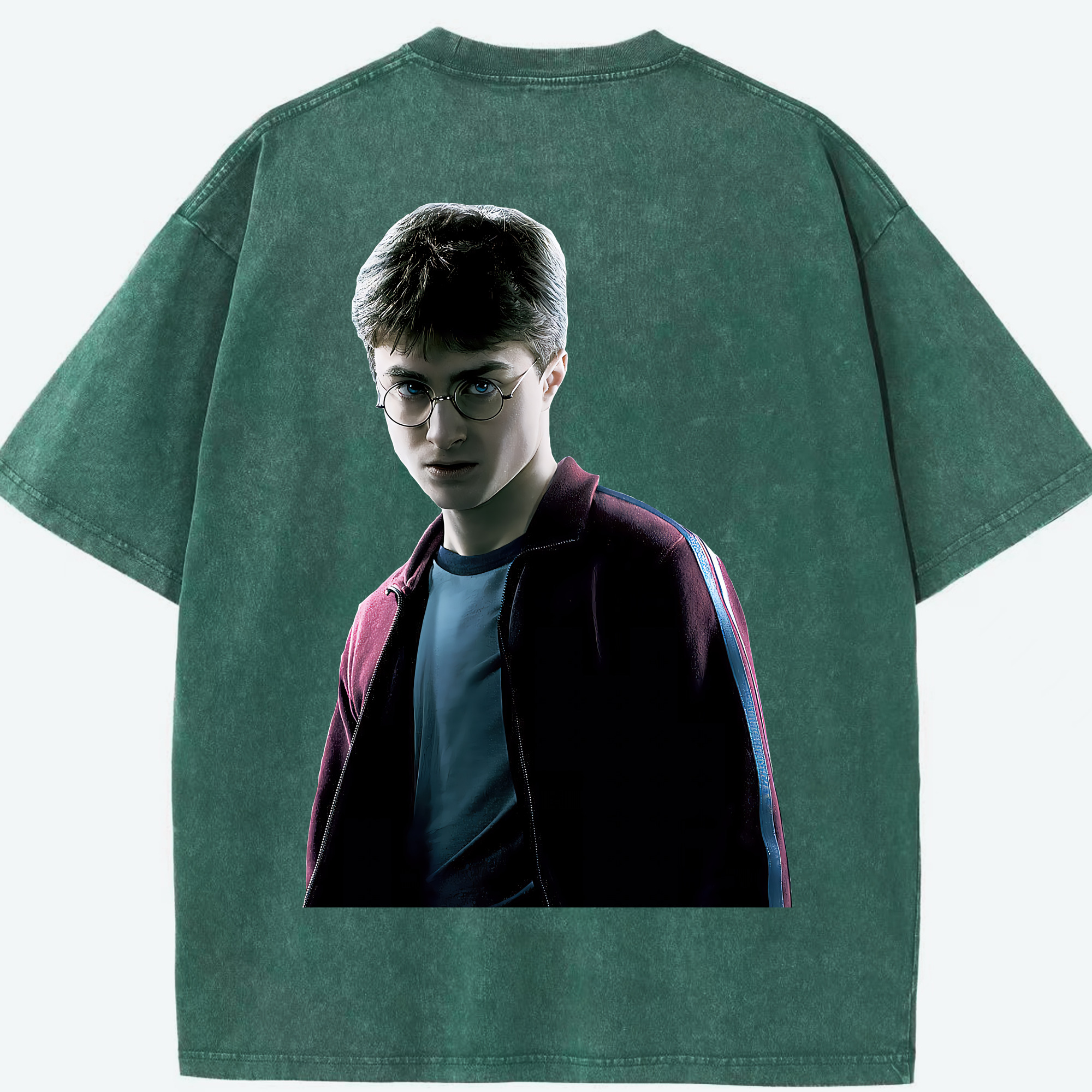 （画像用） Harry Potter ハリー・ポッターシリーズ 綿100% ヴィンテージ風 半袖Tシャツ（背面プリント）